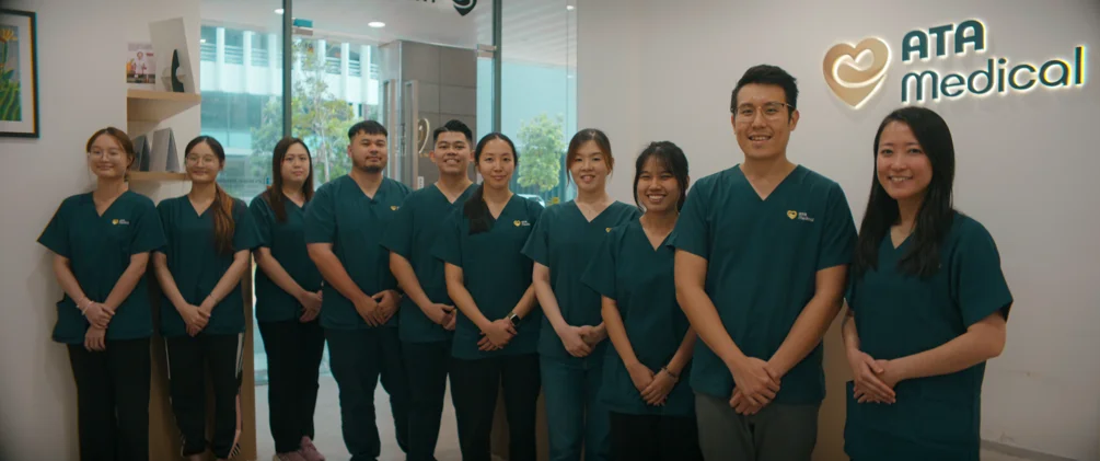 The clinic care team at CPF Jurong Gateway